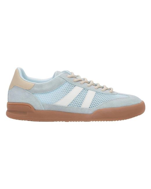 ESTRO Blue Damen Blaue Velours Sneakers Mit Atmungsaktivem Mesh Es8 Er00116893