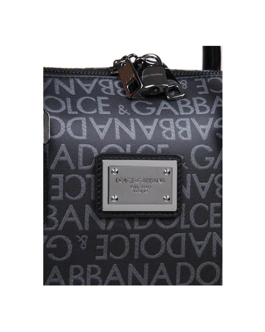Dolce & Gabbana Schwarze/graue schultertasche in Black für Herren