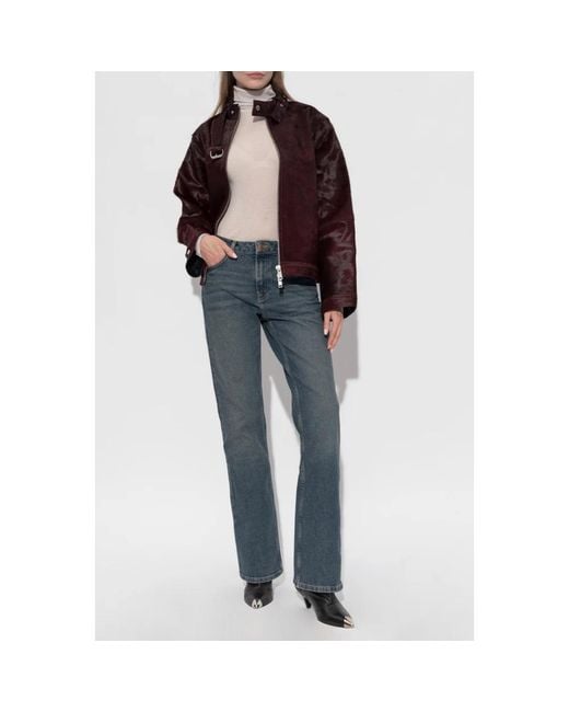 Samsøe & Samsøe Purple Leather Jackets