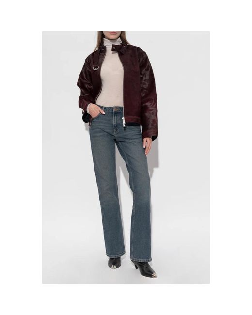 Leather Jackets Samsøe & Samsøe en coloris Purple