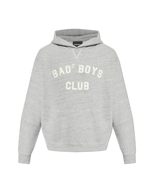 DSquared² Hoodies & Sweatvesten ,Grijs ,Katoen The Hoodie in het Gray voor heren