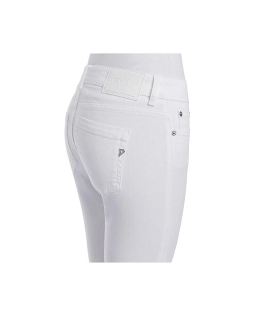Dondup White Cropped Jeans