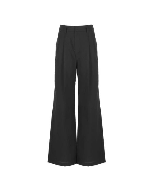 Wide Trousers Brunello Cucinelli de color Black