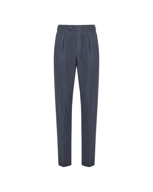 Suit Trousers Incotex pour homme en coloris Blue