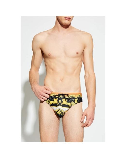 Beachwear Versace de hombre de color Yellow