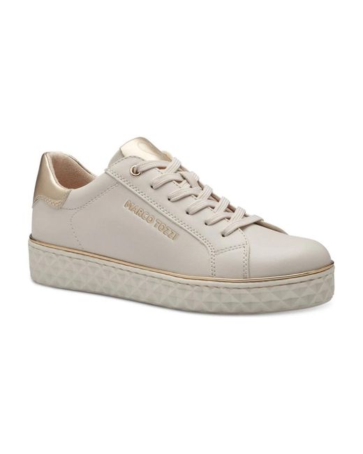 Marco Tozzi Gray Sneakers cream comb