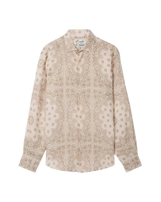 Mc2 Saint Barth Camicia Pamplona in het Natural voor heren