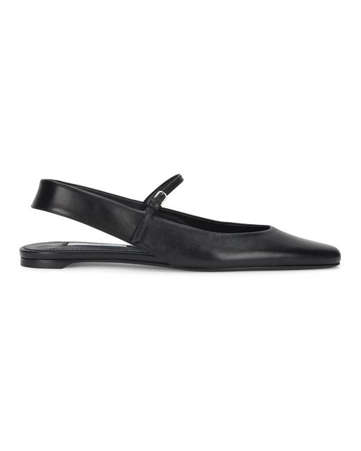 Totême Black Ballerinas