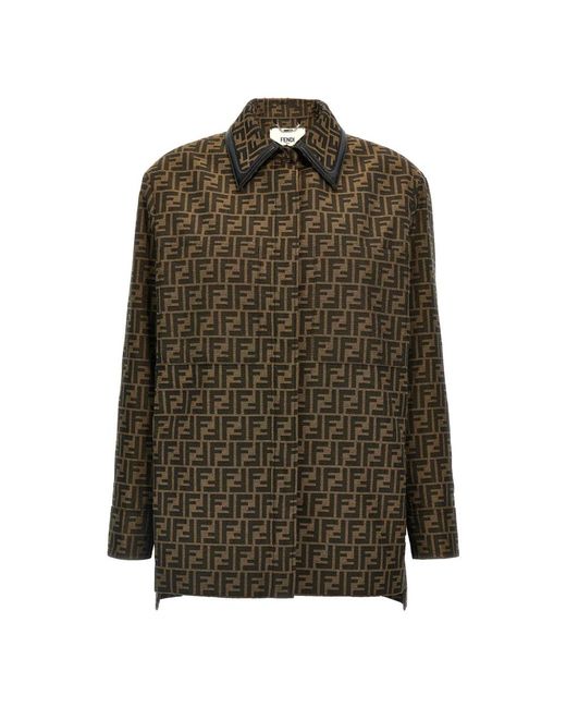 Fendi Green Belted Coats