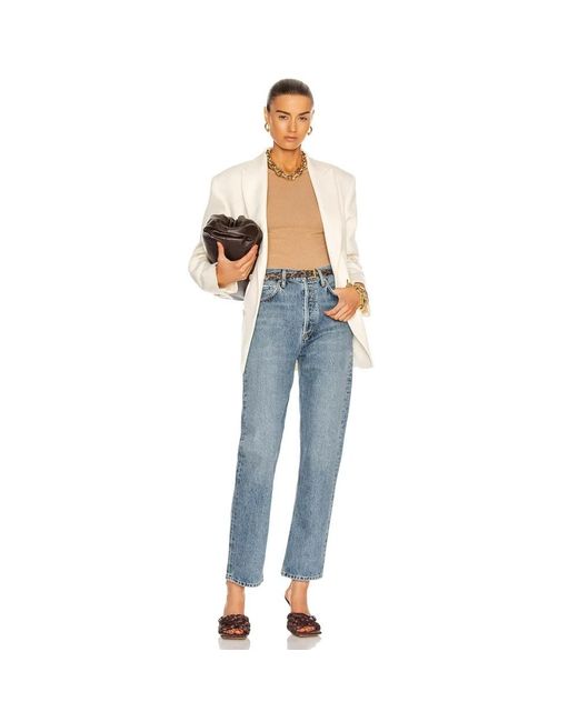 Agolde Blue Straight Fit Jeans