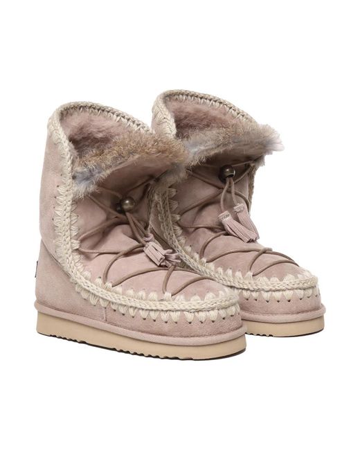 Mou Pink Winter Boots