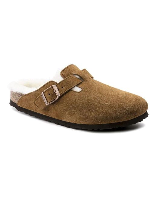 Birkenstock Brown Leve hausschuhe cognac boston stil