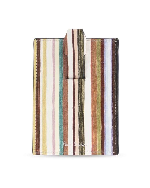 Paul Smith Accessoires ,Veelkleurig ,Leer Leren Kaarthouder in het Multicolor voor heren