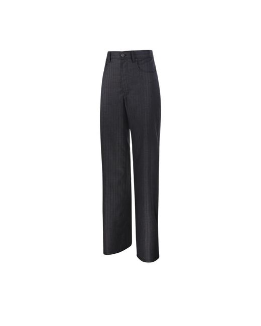 Balenciaga Blue Straight Trousers