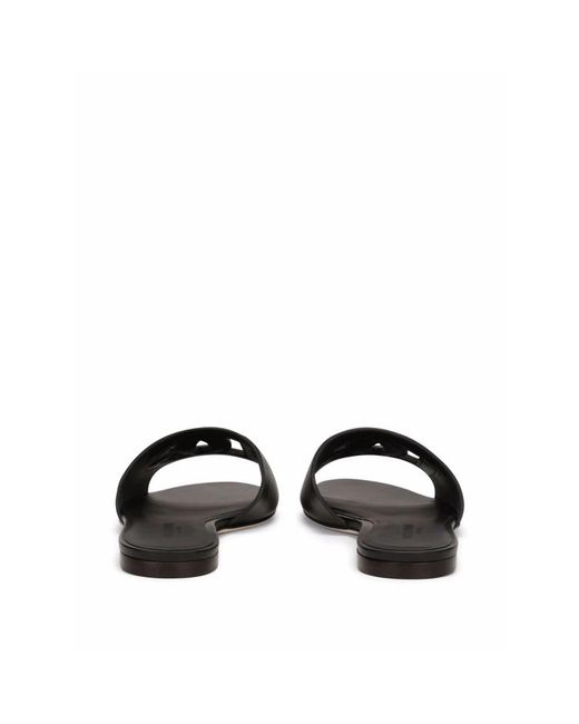 Dolce & Gabbana Black Sliders