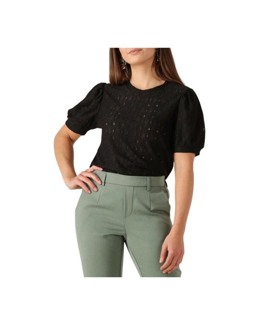 Object Overhemden ,Zwart ,Polyester Objlaila/Re Top in het Black