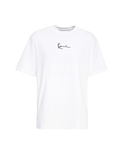 Karlkani White T-Shirts for men