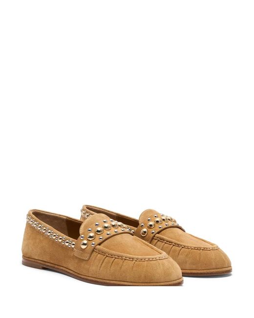 Stuart Weitzman Brown Perry Loafer