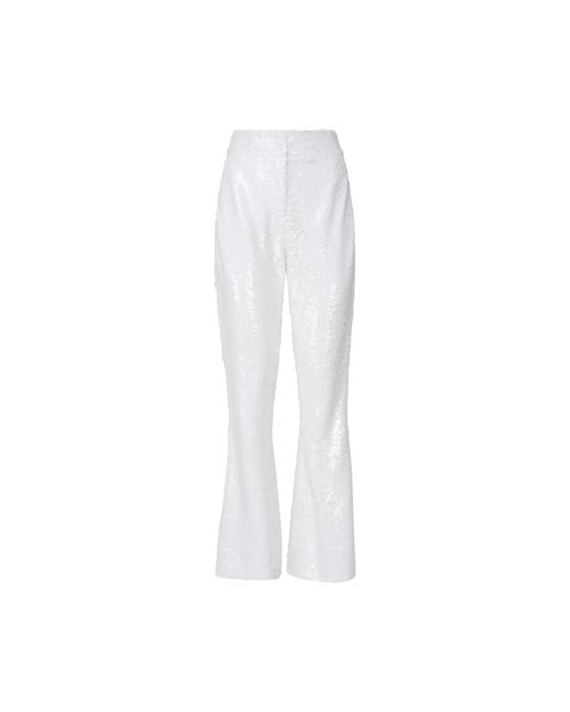 Genny White Wide trousers