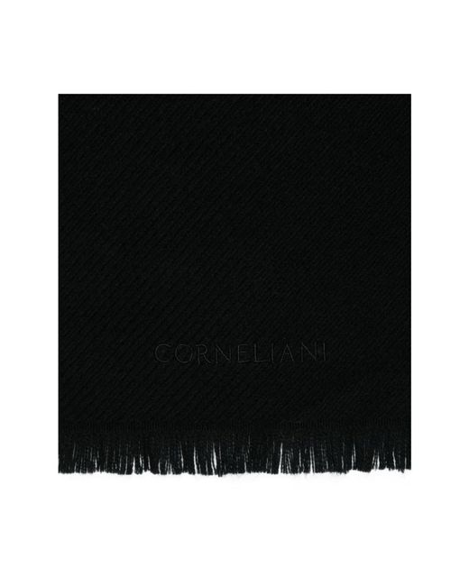 Corneliani Luxuriöser Wollschal Made in Black für Herren