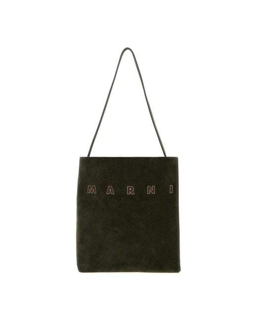 Marni Black Shopping Bags