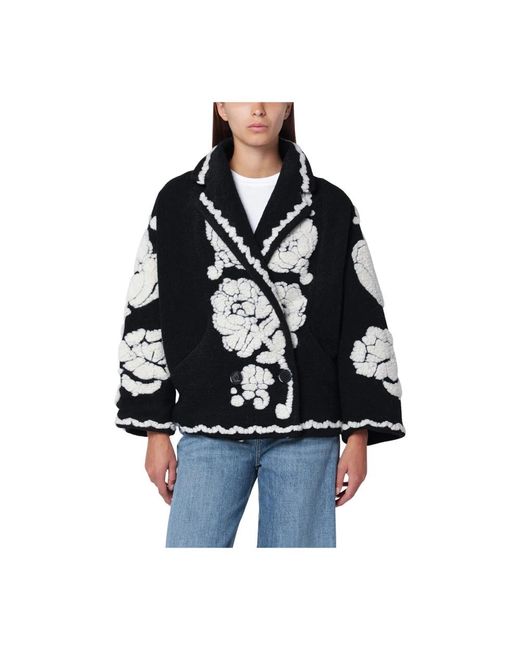 Farm Rio Black Cappotto Monopetto