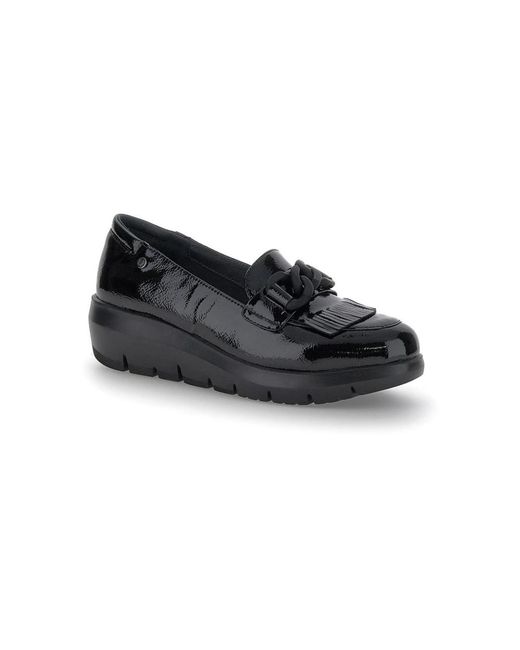 Stonefly Black Loafer Mit Fransen Und Kette