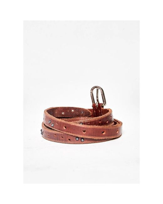 Orciani Accessoires ,Bruin ,Stijlvolle Leren Riem in het Red