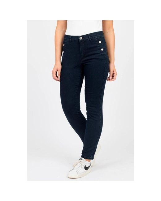 Slim-Fit Jeans 2-Biz de color Blue