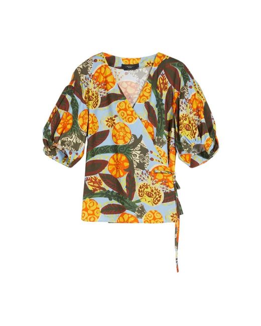 Weekend by Maxmara Yellow Blouses