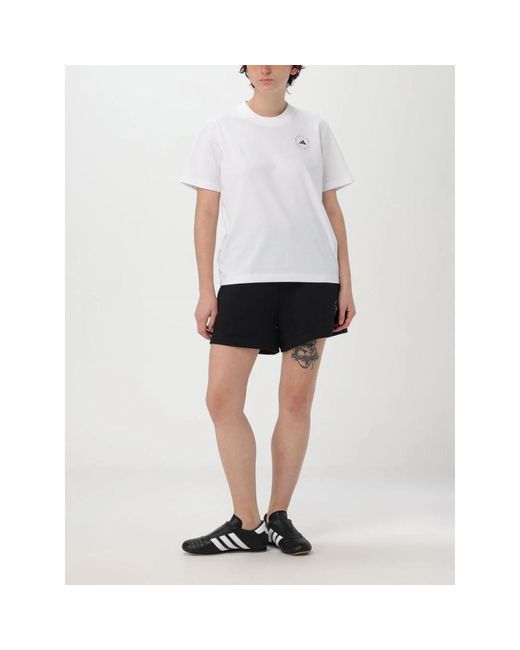 Adidas By Stella McCartney White Logo-T-Shirt Für Den Täglichen Gebrauch