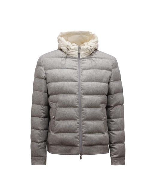 Eleventy Gray Down Jackets for men