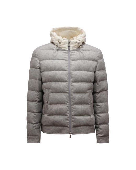 Eleventy Gray Down Jackets for men