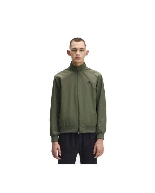 Fred Perry Green Light Jackets for men