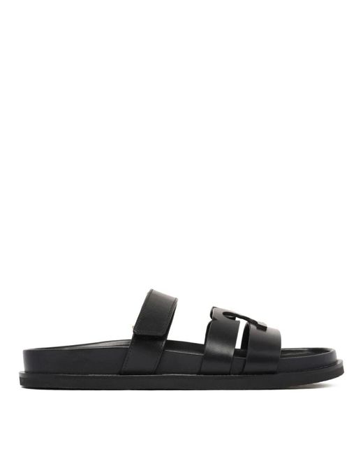 Tory Burch Black Sliders