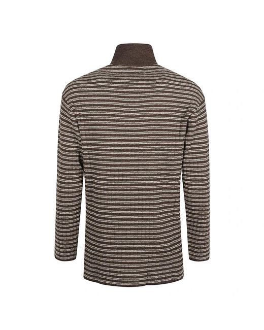 NAMACHEKO Truien & Vesten ,Veelkleurig ,Wol Luther Highneck in het Brown voor heren