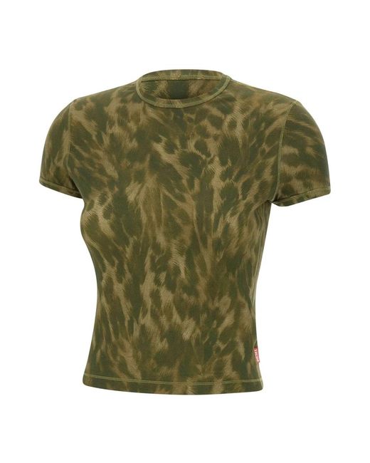 DIESEL Green T-Shirts