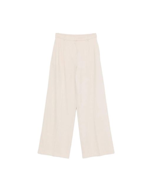 Max Mara White Wide Trousers
