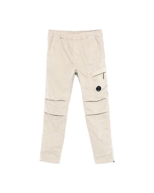 Pantaloni casual in cotone di C P Company in Natural da Uomo