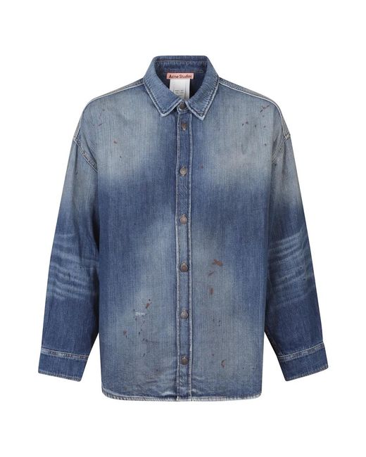Acne Blue Denim Shirts for men