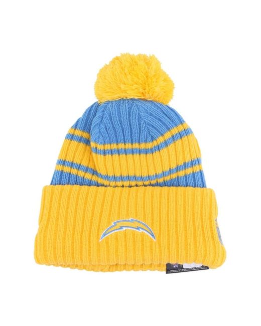 KTZ Accessoires ,Veelkleurig ,Nfl Los Angeles Chargers Pom Pom Beanie in het Yellow voor heren