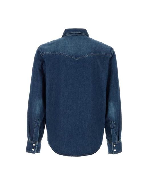 A.P.C. Blue Denim Shirts for men