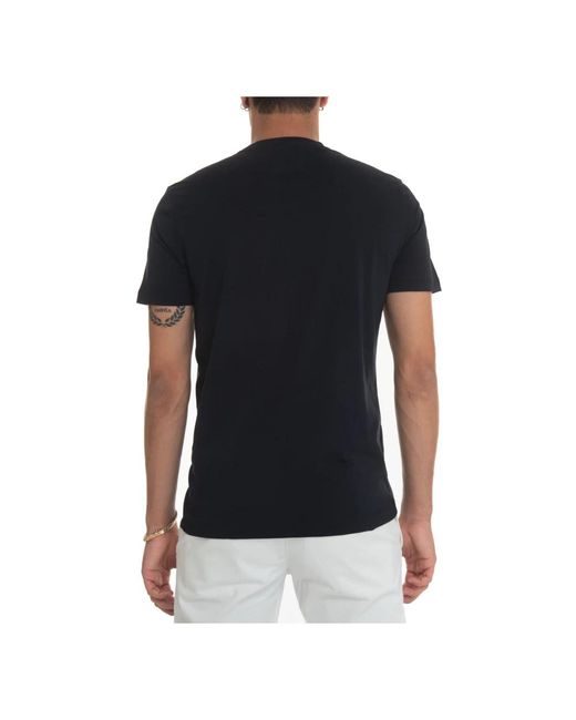 Emporio Armani Logo t-shirt, rundhalsausschnitt, kurze ärmel in Black für Herren