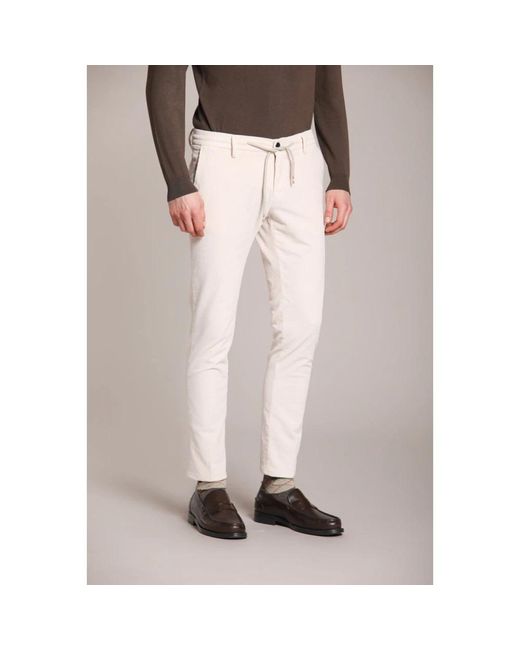 Mason's Broeken ,Katoen Slim Fit Corduroy Chino Broek in het Black voor heren