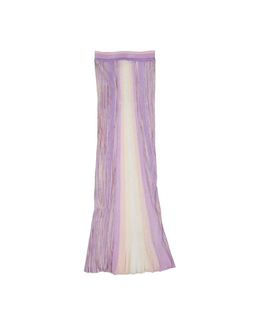 Missoni Purple Maxi Skirts