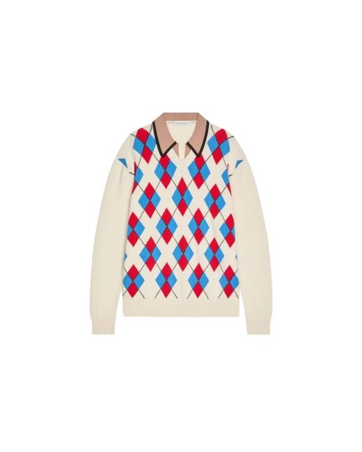 Dries Van Noten Red Round-Neck Knitwear for men