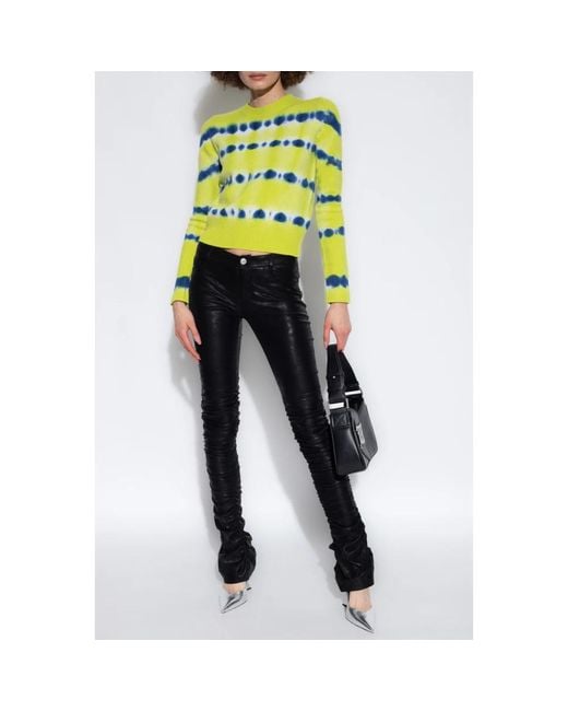 Round-Neck Knitwear DIESEL de color Yellow