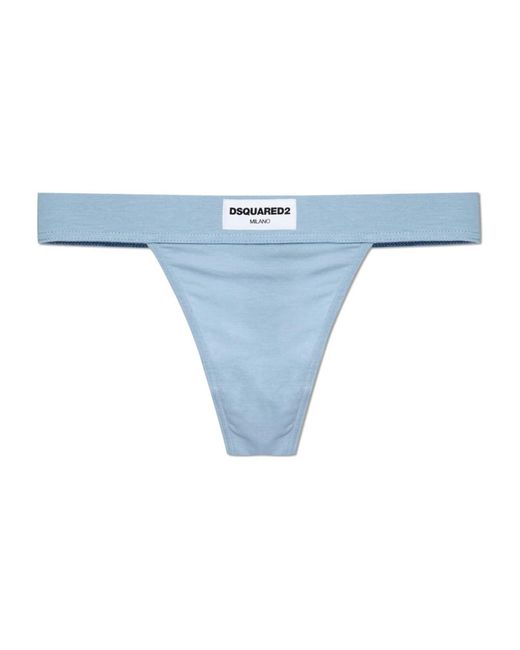 DSquared² Blue Strings Mit Logo-Patch