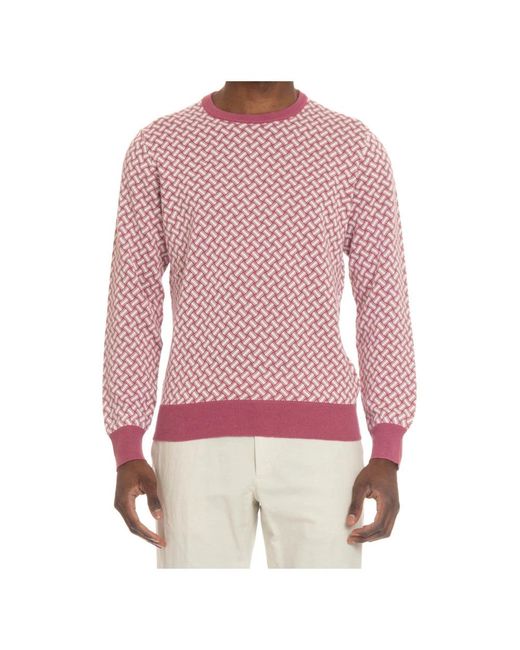 Drumohr Pink Round-Neck Knitwear for men