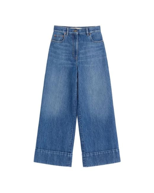 Valentino Blue Cropped Jeans
